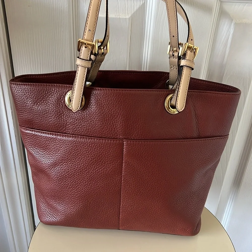 Michael Kors Burgundy Leather Tote